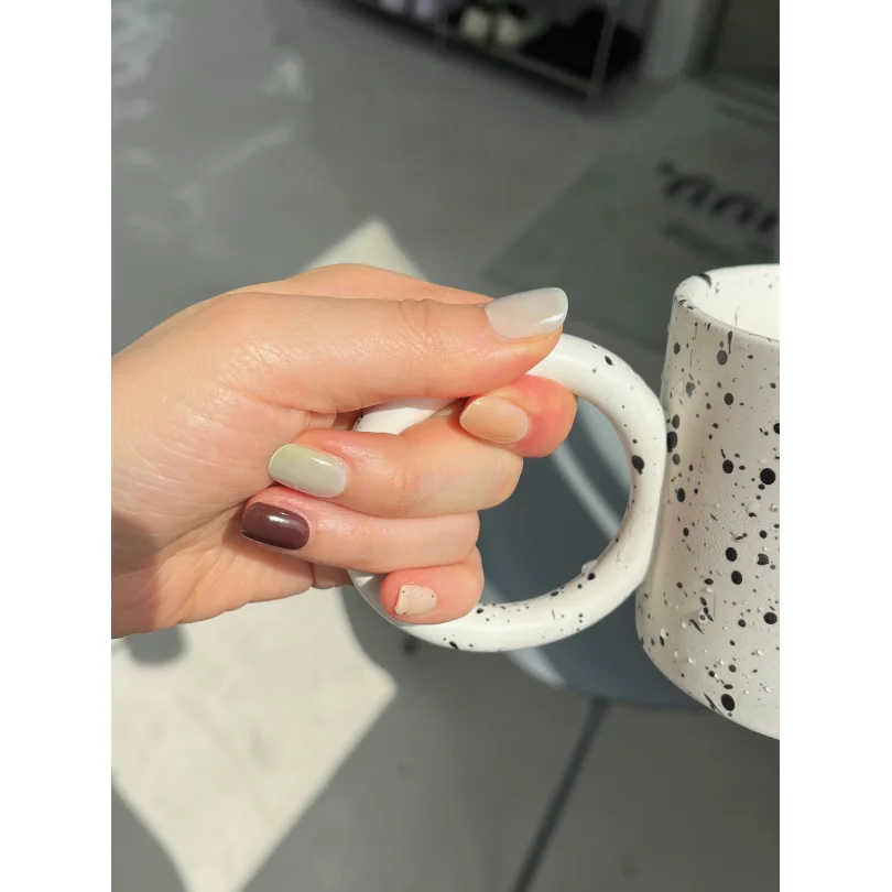 Korean 100% Real Salon Quality Press on gel nails Gel Nail sticker manicure Wholesale Certified