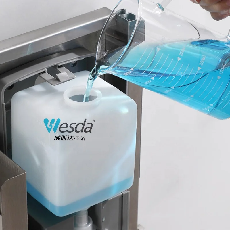 WESDA Commercial Behind Mirror Recessed Wall Mounted Hand Foam Soap Dispenser Smart Touchless Sensor Automatic Soap Dispenser