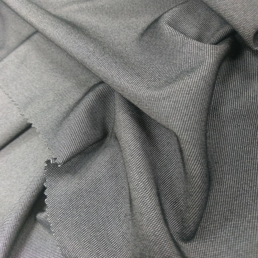 Denim like knit fabric 4 way stretch polyester pique for garment #DKTL-803