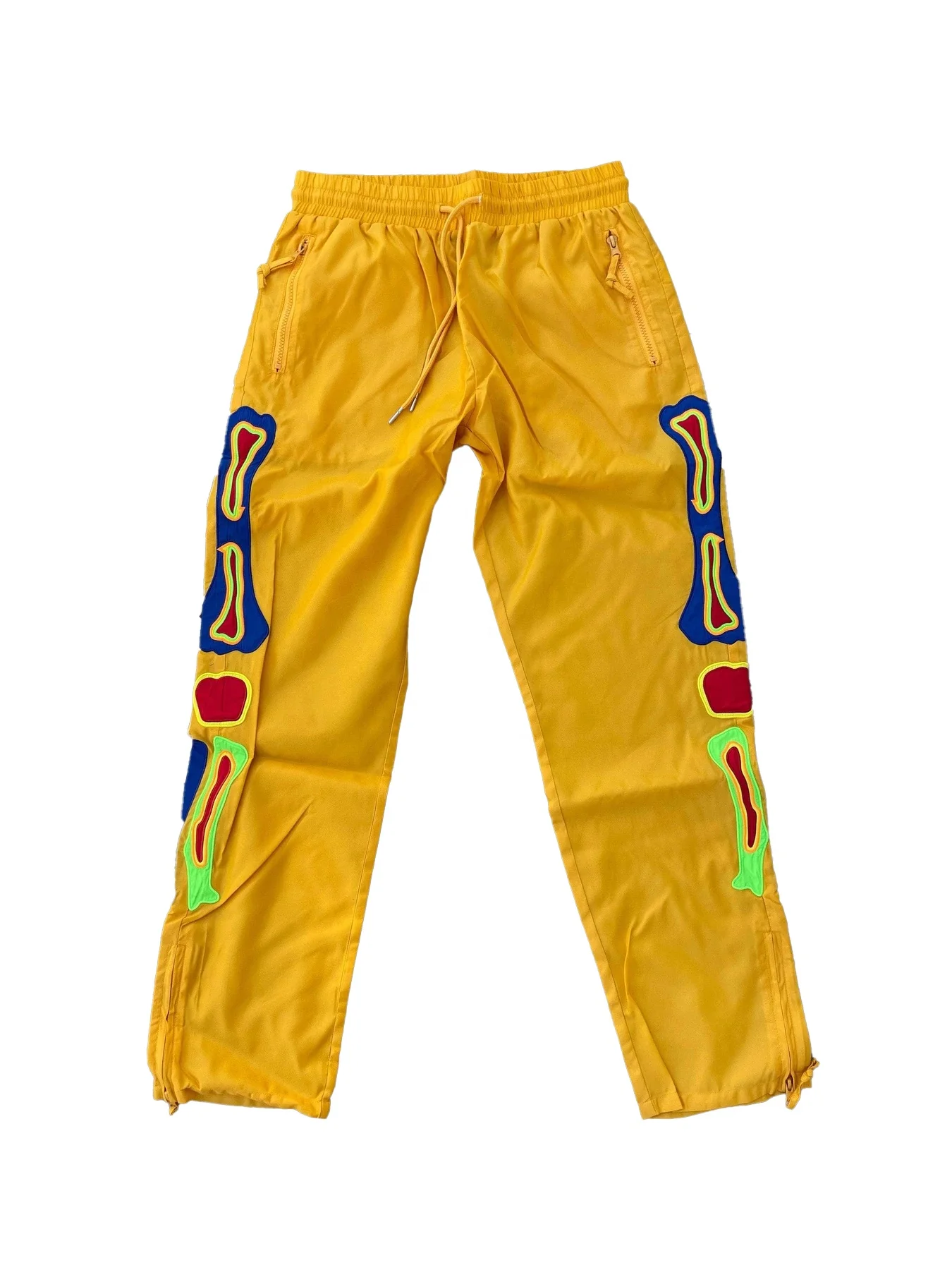 Oem Custom Mens Nylon Cargo Jogger Tactical Pants Windbreaker Custom Polyester Nylon Mens Printed Logo Jogger Custom Pants Men