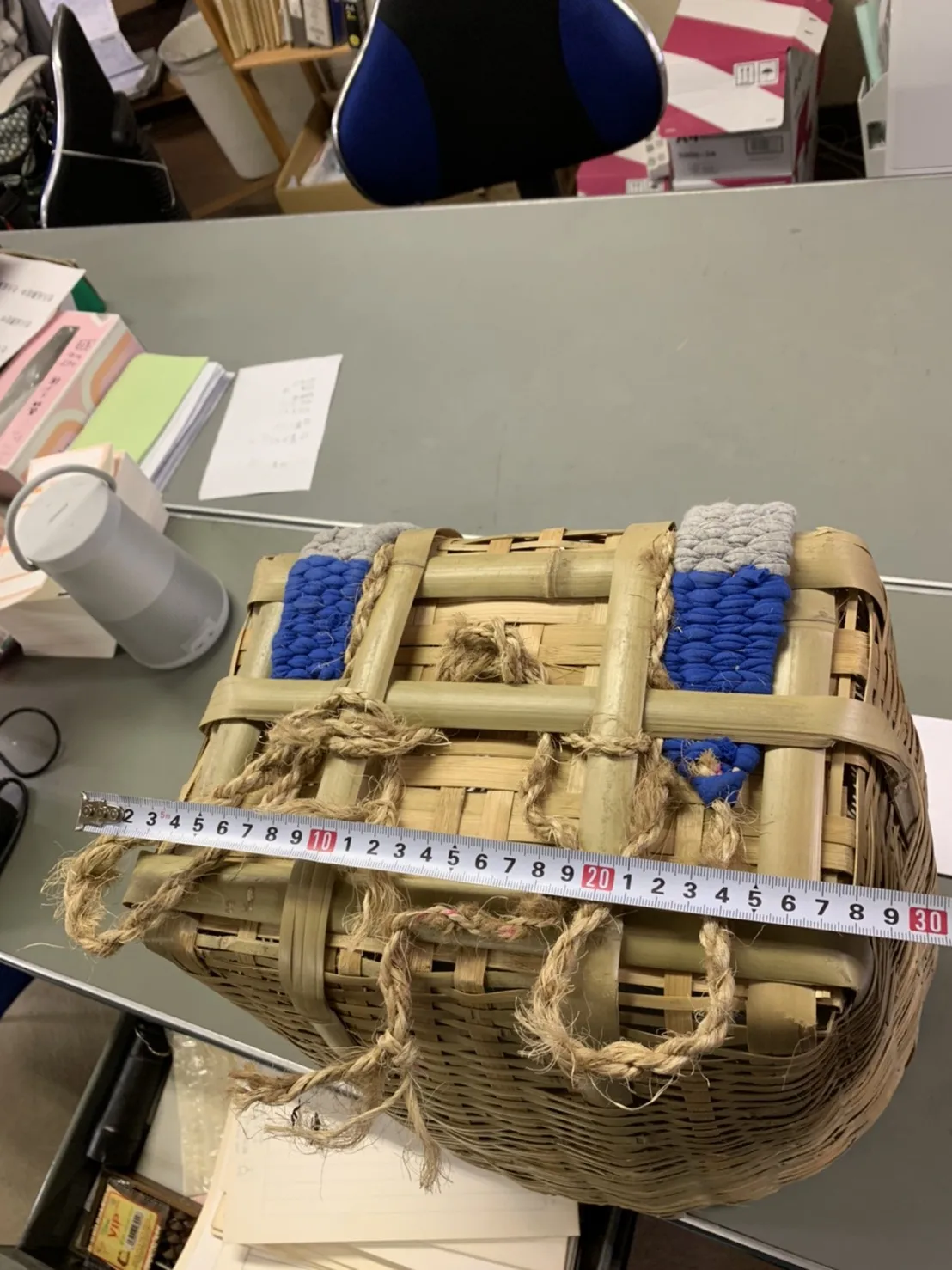 Back bamboo handmade basket  with sling back to buy food storage fruit useful bamboo basket for farm with Japan standard