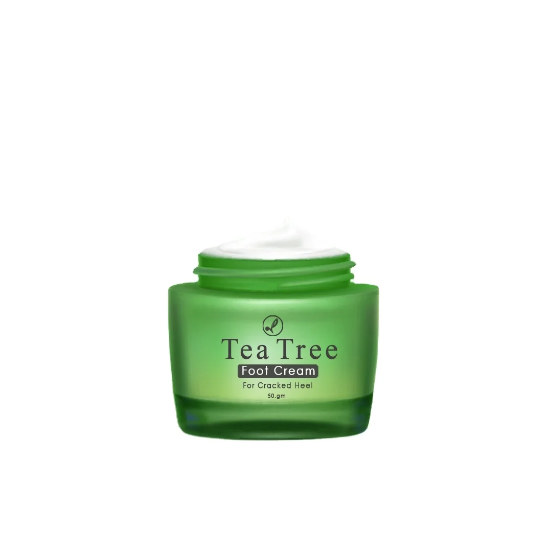 private label whitening feet repair organic tea tree anti cracking foot cream lotion