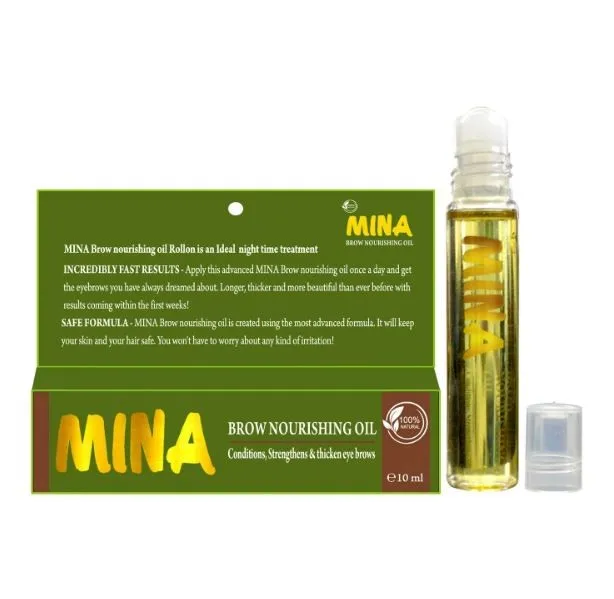 Medium Brown - Eyebrow Nourishing Oil 10 Ml + Eyebrow Cleanser Combo organic colour goodness of rajasthan