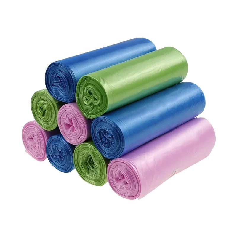 HDPE TRASH BAGS ON ROLL CORELESS Multicolor Tearproof waterproof Garbage Bags On Roll Vietnam Supplier Trash Bags