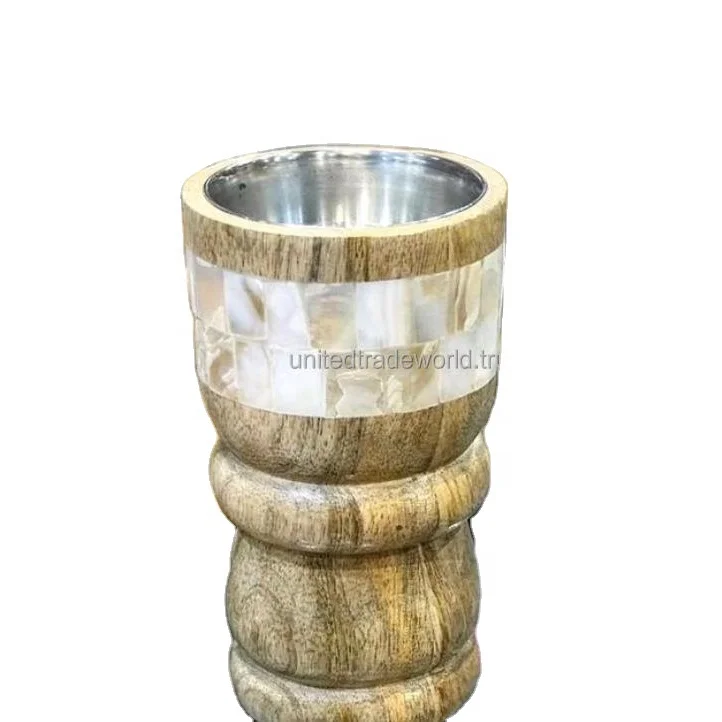 Latest Mother Of Pearl And Mango Wood Incense Bakhoor Burner Mubkhar  By United Trade World