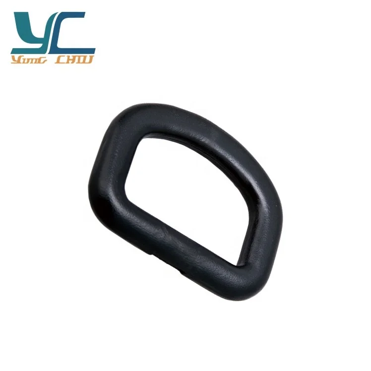 Customizable handbag hardware plastic d loop ring belts