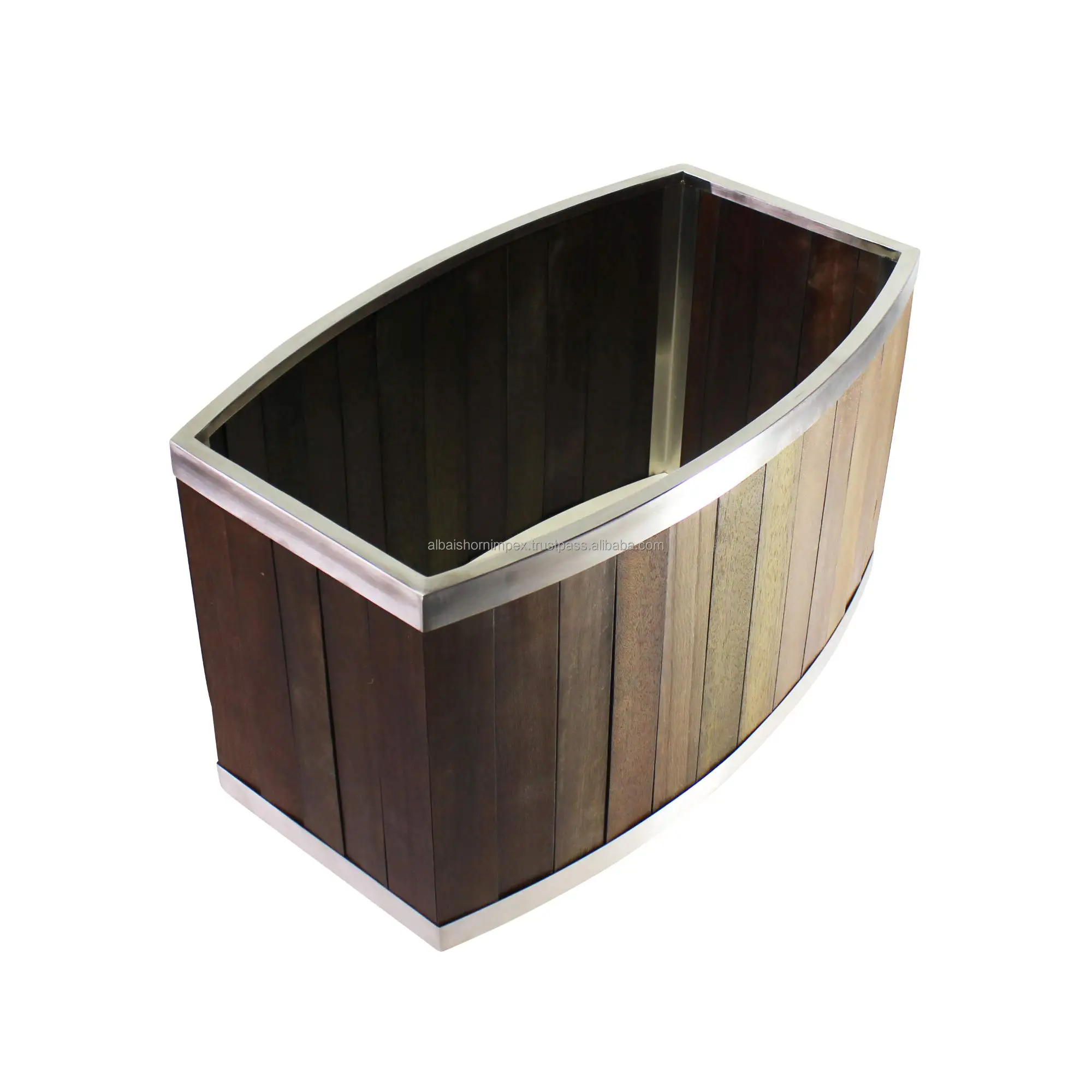 wooden Square flower pot Corten vintage style Planters Large Outdoor indoor Modern Metal Planters Plant Box for home Garden Pots