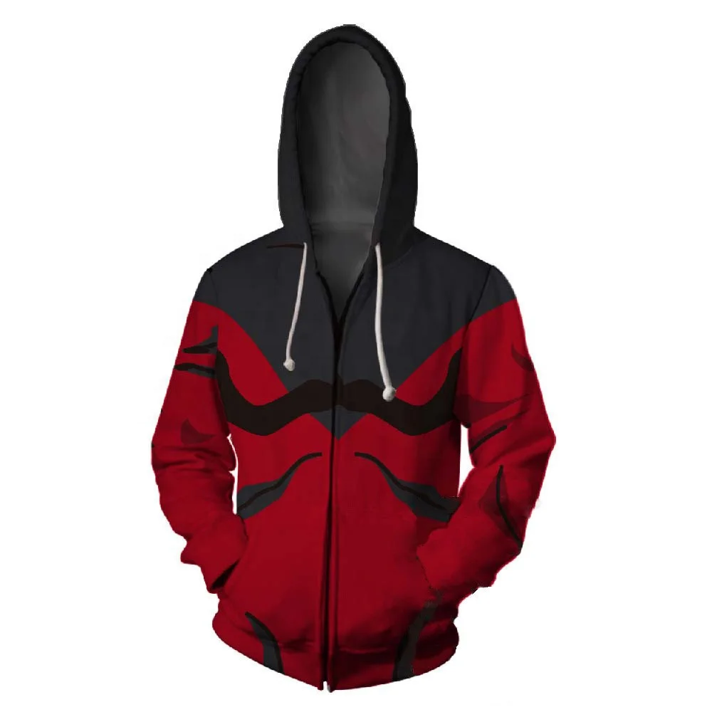 OEM ODM пользовательские Хэллоуин сублимационные мужские толстовки свитшоты 3D печать Косплей Аниме Толстовка Одежда