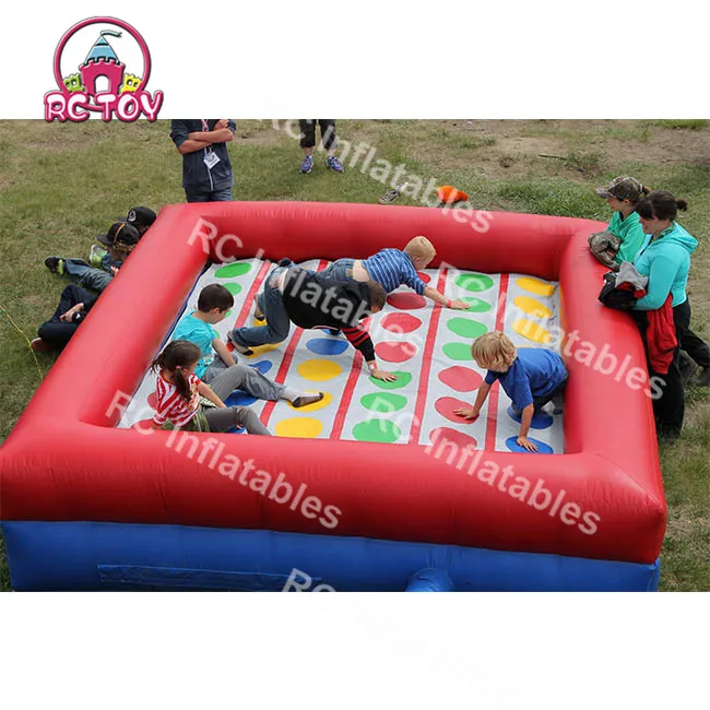 Funny Interactive Game Popular Giant Twister Games Inflatable 3D Twister For Kids And Adults