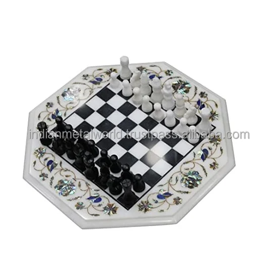 New Marble Chess Set Luxury Marble Patterned Chess Board Chess Game Set Queens hot sale best seller
