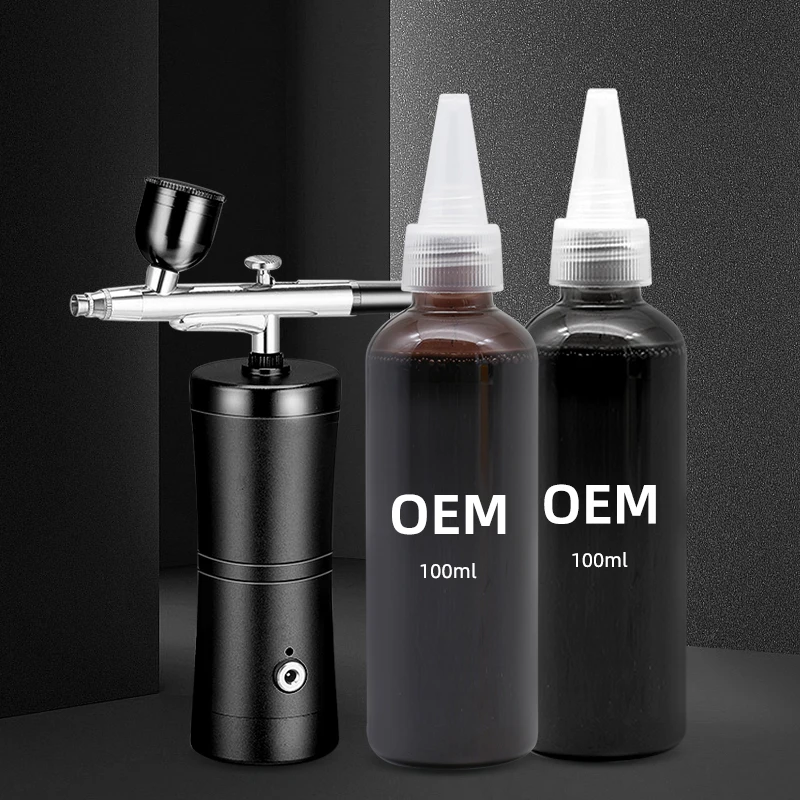 OEM barber airbrush dye airbrush temporary hair paint color beard and line up color enhancement spray dye