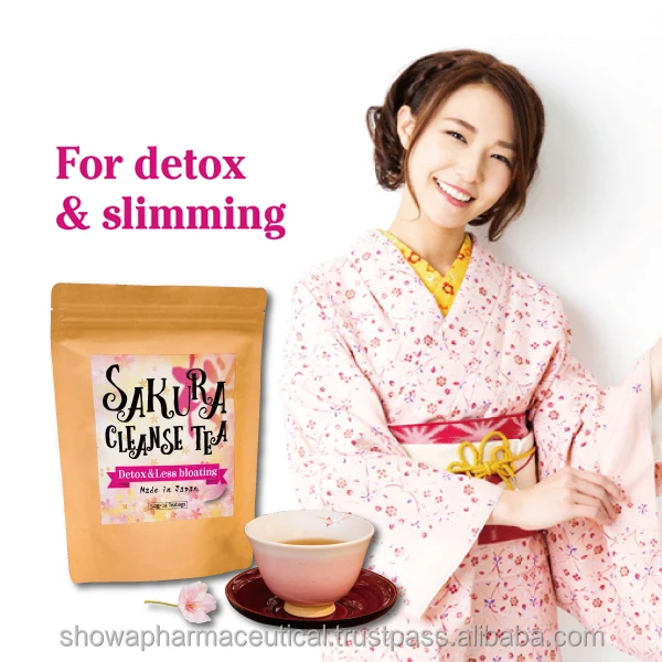 Japan SAKURA slimming tea for diet weight loss slim fit skinny detox soft drink healrh product OEM available private label