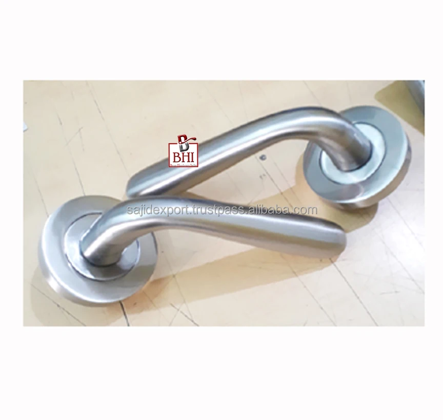 High Efficiency Door Handle Rose Lever Latch Door Handle With Lock For Home And Hotel Door Interior Available At Door Handle