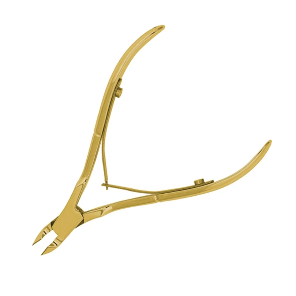 Щипцы для кутикулы с позолоченным покрытием кусачки ногтей резак триммер маникюра ножницы плоскогубцы инструмент педикюра