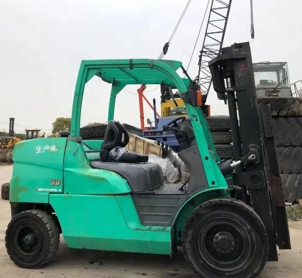 heavy machinery  original japan made used 5ton mitsubishi forklift FD50NT nobel lift forklift