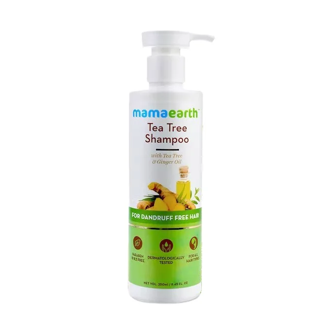 New Product Selling MAMA EARTH Tea Tree Shampoo For Dandruff Free Hair - 250ml Helps In Reducing Itch & Irritation