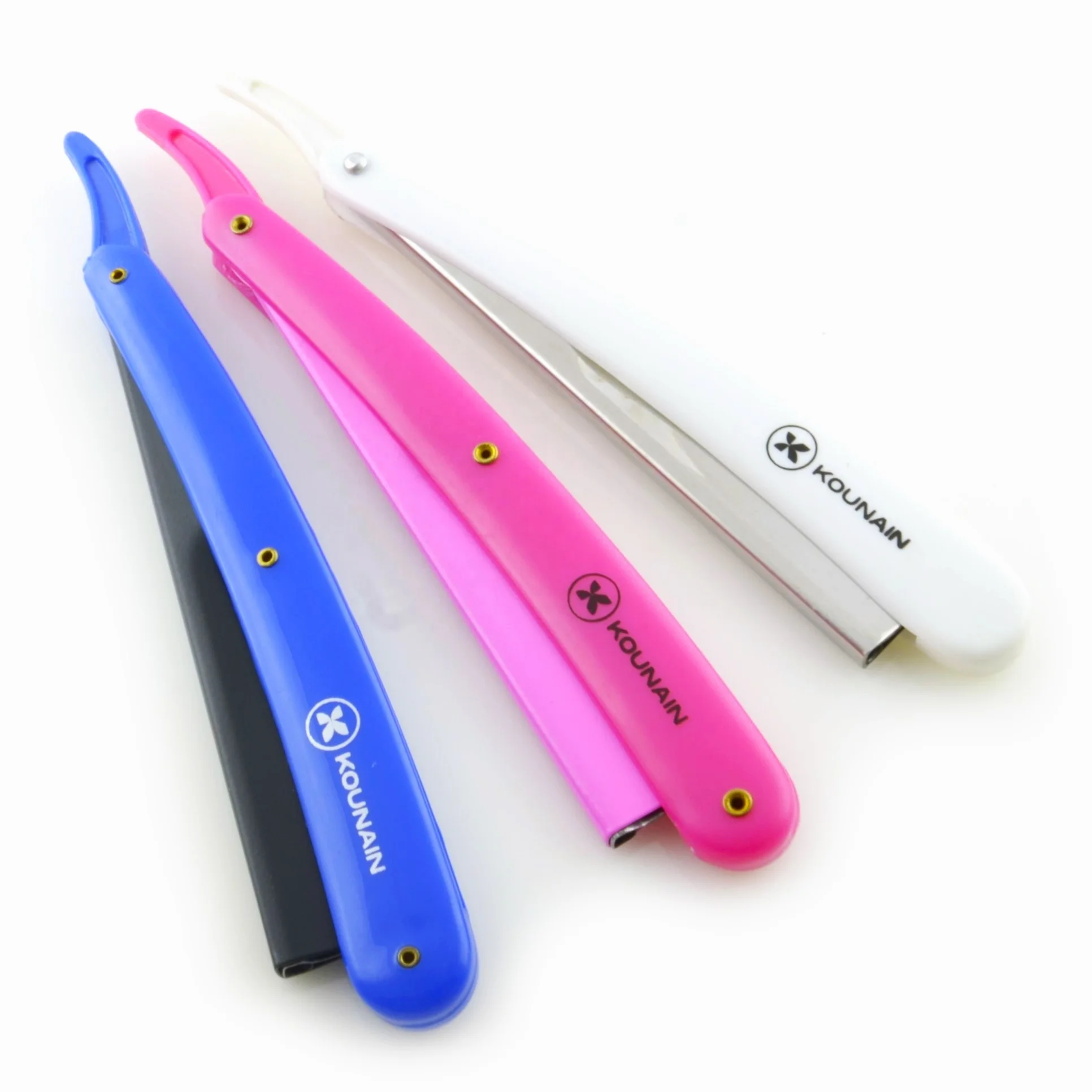 Kounain Professional Barber Folding Straight Edge Razor Shavette Manual Razor Hairdressing Haircut Bread Mustache Shavers salons