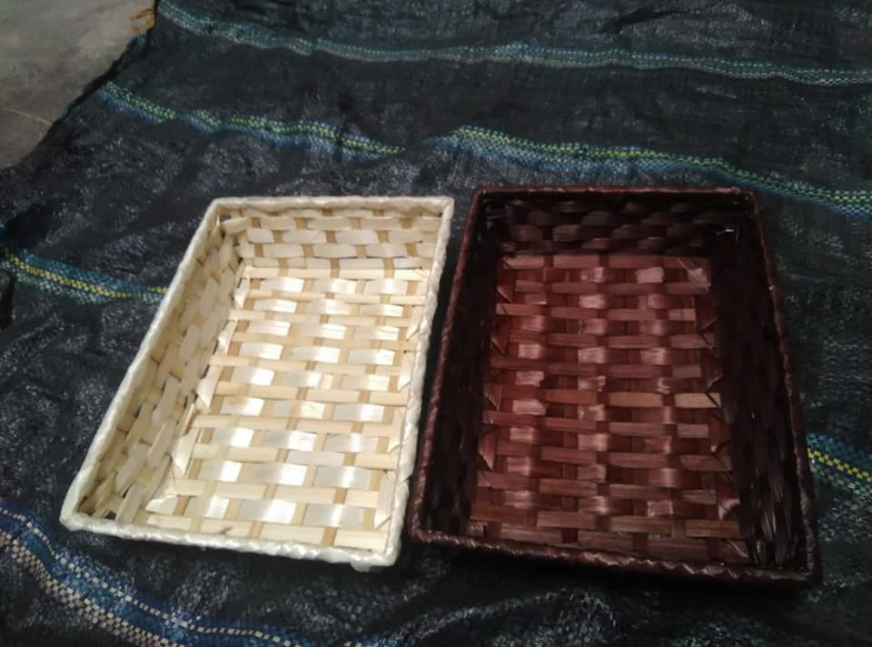 Bamboo Weaving Serving Dish - Natural bamboo food basket