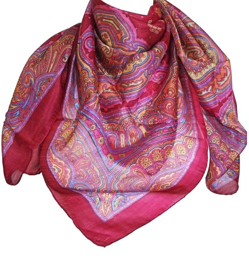 Beautiful Silk Printed Bagru Style Scarf For Man & Woman Wedding Favors New Style  Scarf For All Return Gift Ethnic Scarf
