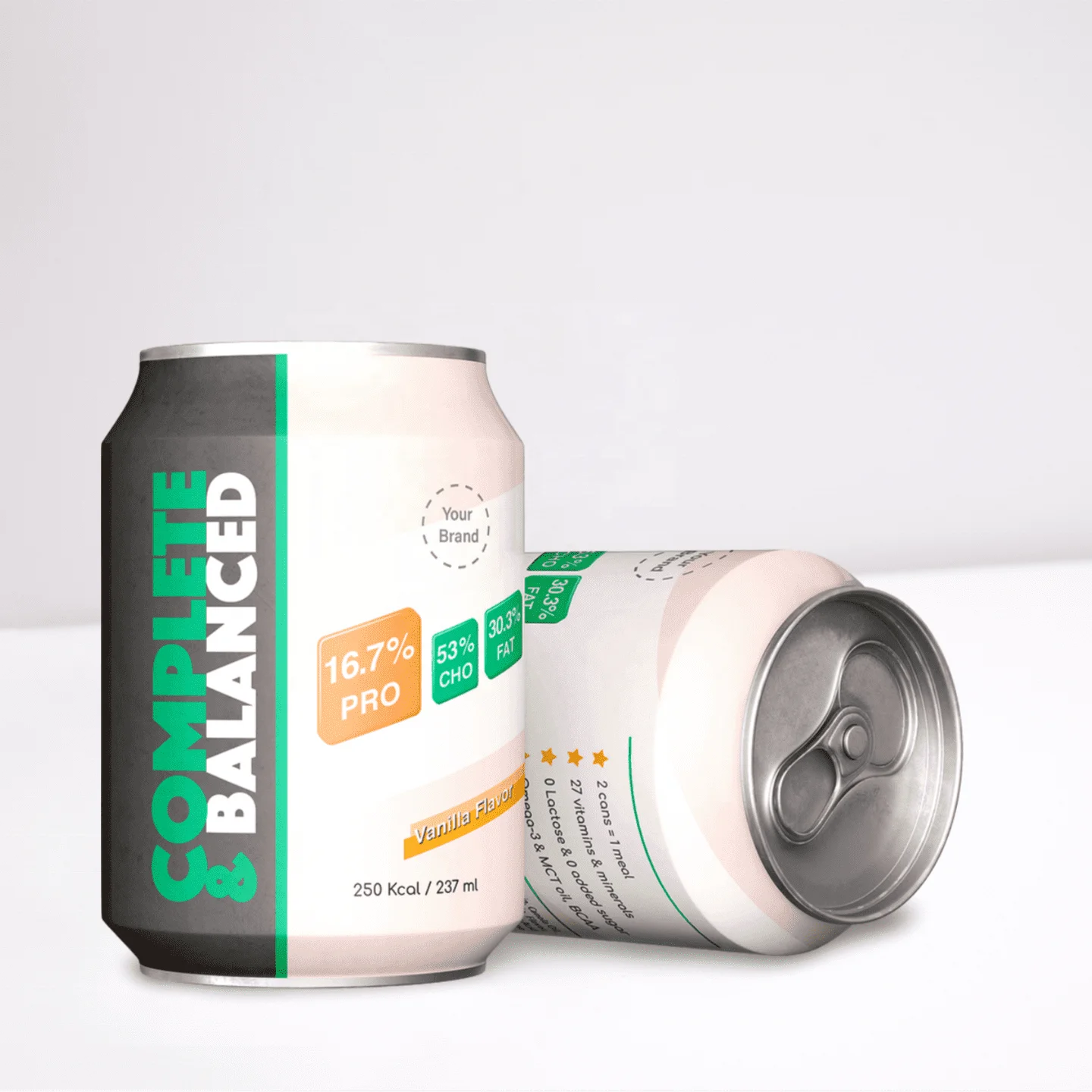 Nutrition Shake Protein Shake Completed and Balanced (C&B) Formula Whey Protein