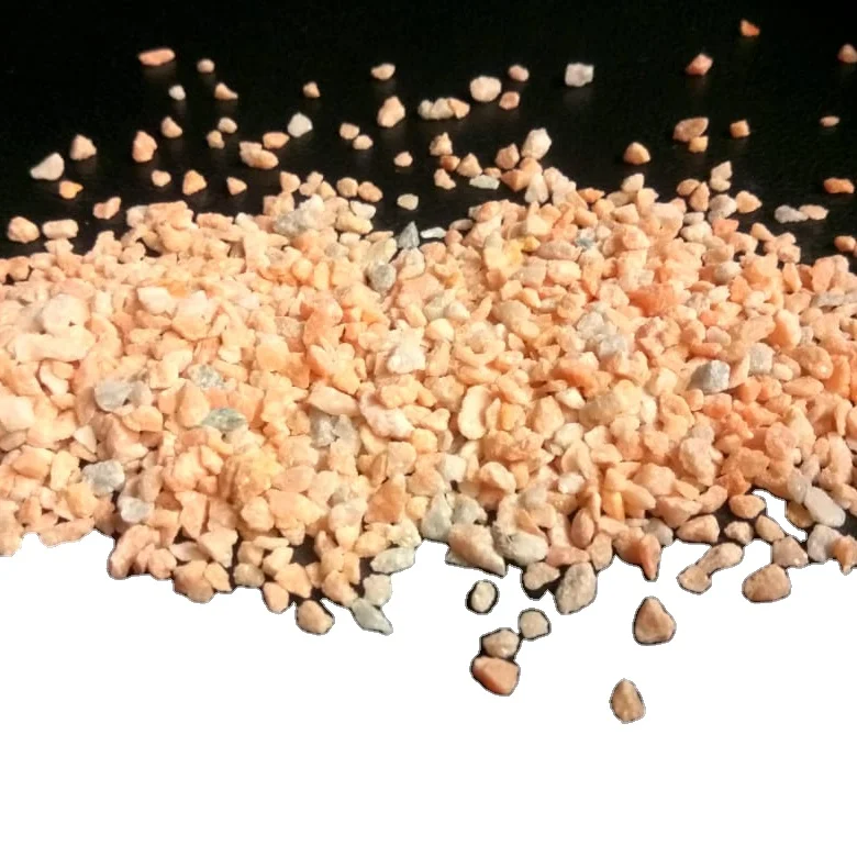 arbian choice rosa pink marble chipa waterwash dust free similer partical stone gravels natural colour wall and terrazzo floor