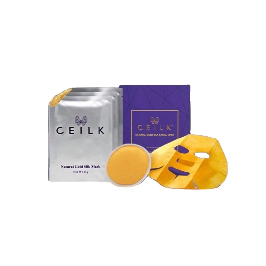 Ceilk Natural Gold Silk Face Mask 100% Pure Natural Golden Yellow Silk Fibers The Best Innovation of Thailand  Award 2013