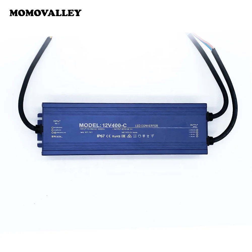 Factory Supplier Accessories Dc220V 60W 100W 200W 300W 400W IP67 decoration Lighting Waterproof Led Driver Power Supply