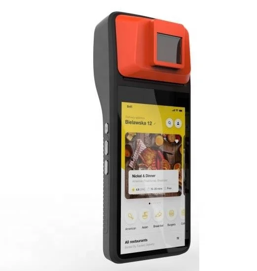 Saral S300 оплата POS Android 9,0 5 дюймов цветной экран (720*1280) емкостный экран Оптический биометрический сканер отпечатков пальцев