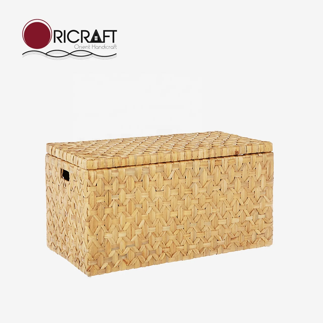PALAWAN Best choice Custom your living room decorative with Diamond Weave Water-hyacinth Natural Trunk