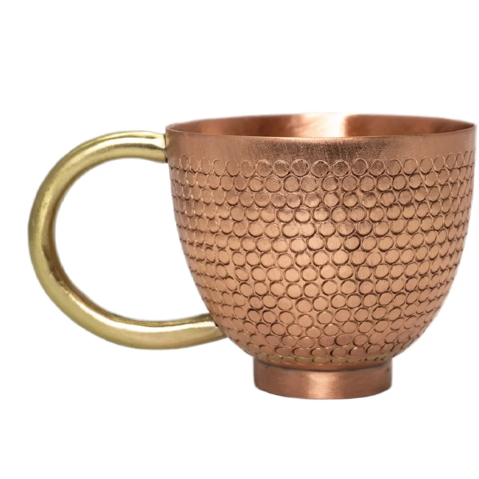 Hammered Copper barrel Moscow Mule Solid Mug Pure solid copper high quality manufacture copper mugs At Factory Price From India
