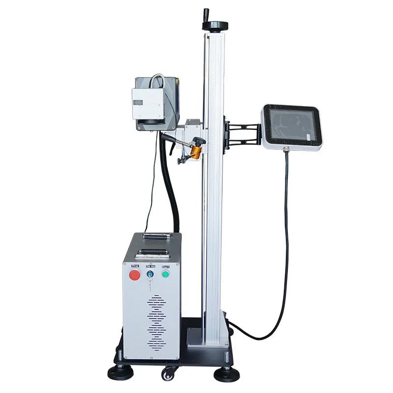 Летающая лазерная маркировочная машина CO2 простая в эксплуатации производственная линия рекламная компания для домашнего использования поддерживает AI DXF PLT DWG BMP Air