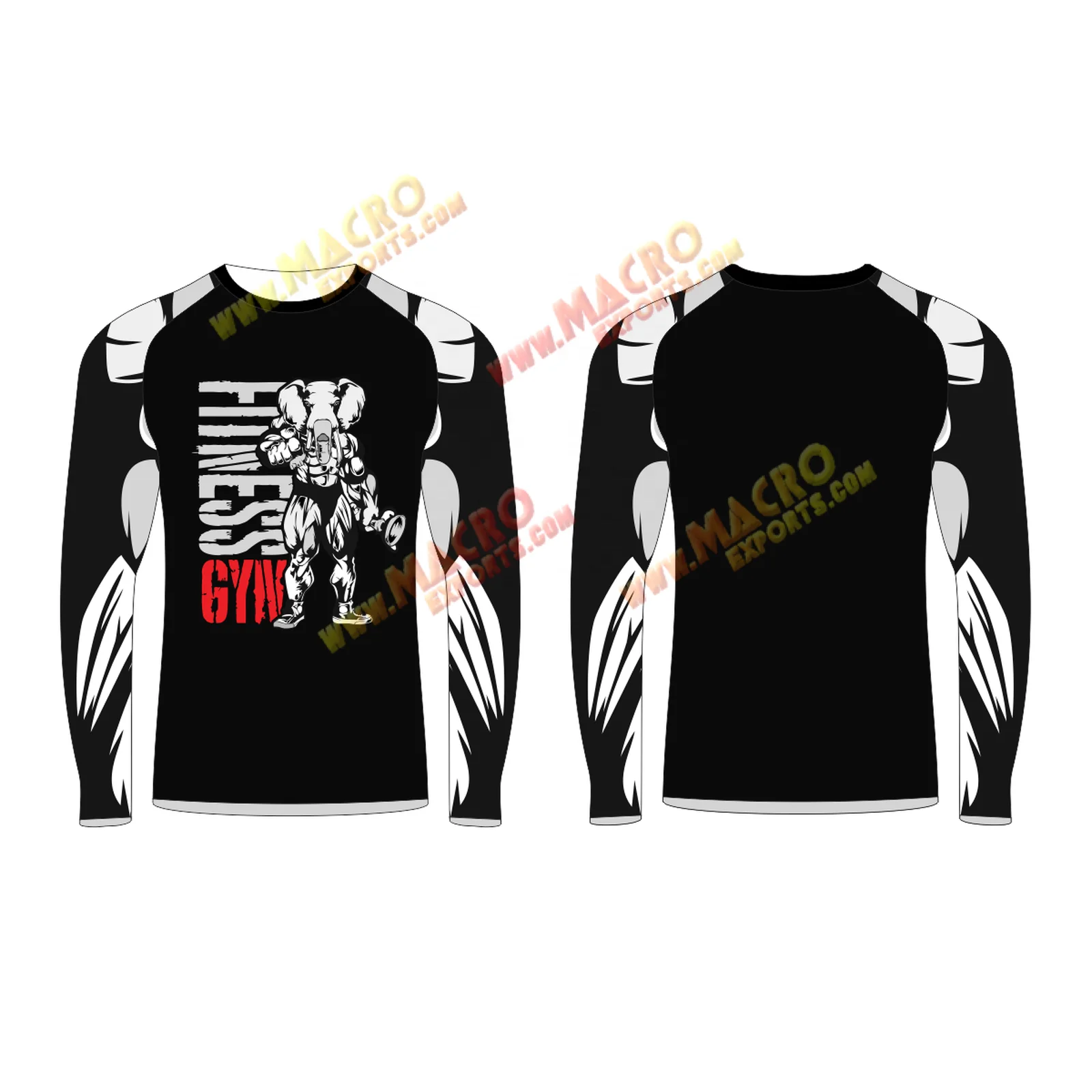 Custom made Full Sublimated rash guard compression clothing tights men shorts Men Rash Guard