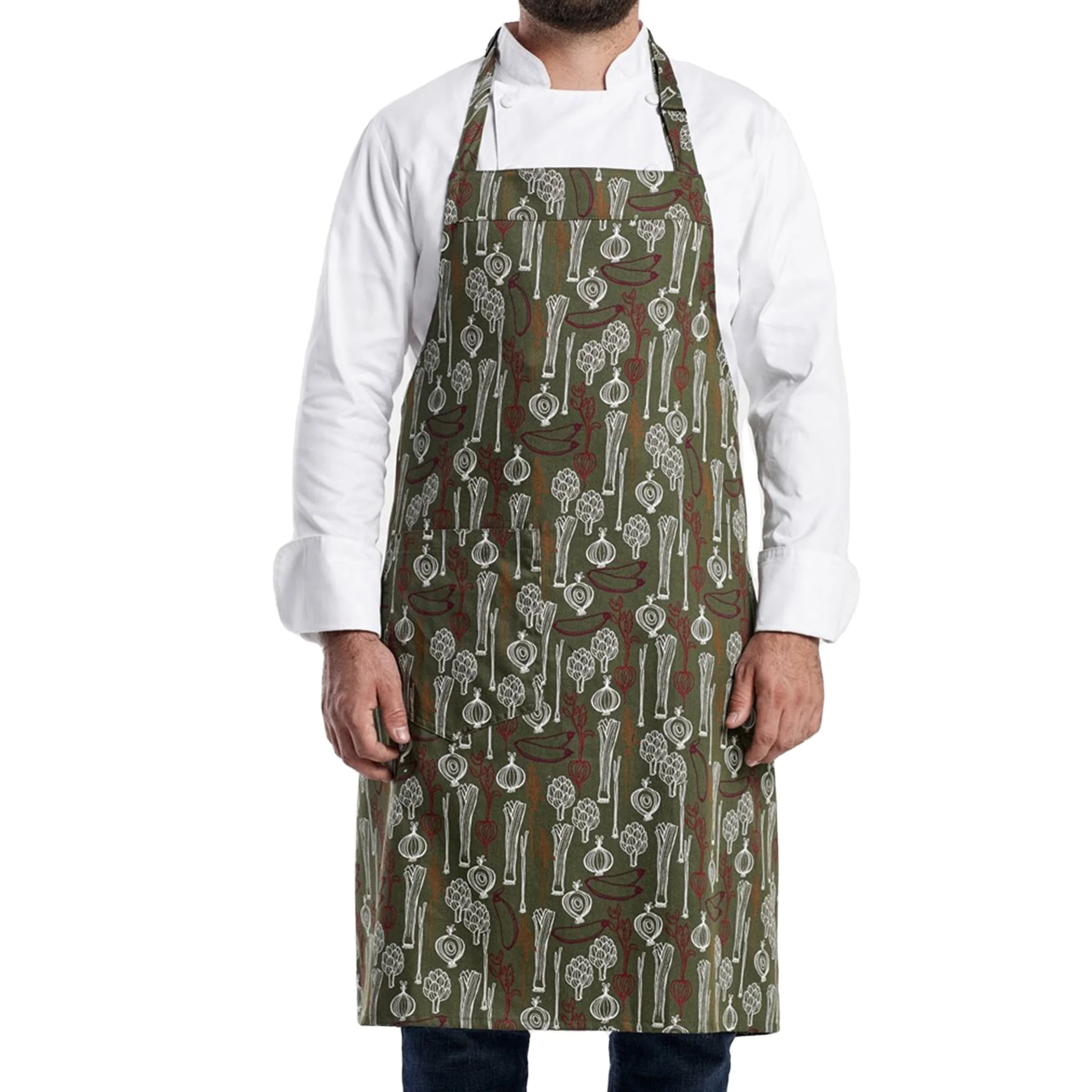 bib apron chef aprons customized logo cotton for the restaurant leather aprons 2021 new design personalized brand design