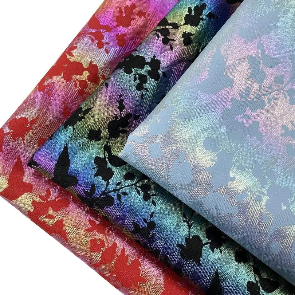 Colorful PVC Leather Fabric Bird Flower Print Design Waterproof Rexine Fabric Sandal Shoes Handbags Furniture Craft Use Made