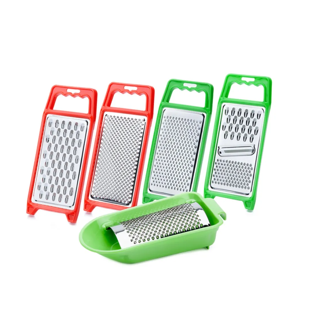 Italian Multi Functional Greater Large Holes Salad Carrot Ice Blade Cutter Manual Slicer Vegetable Grater in Steel and Plastic
