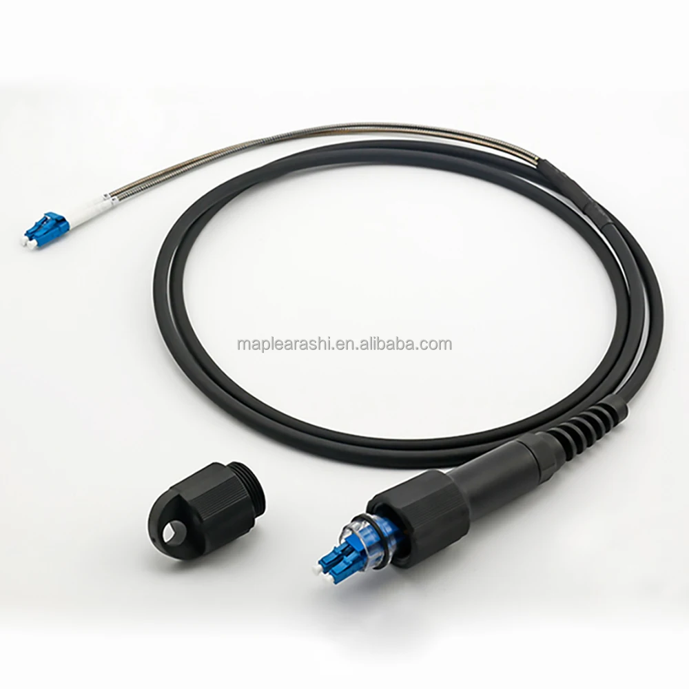 LC UPC to LC UPC Simplex OS2 Single Mode 7.0mm LSZH FTTA Outdoor PDLC Fiber Patch Cable for Base Station