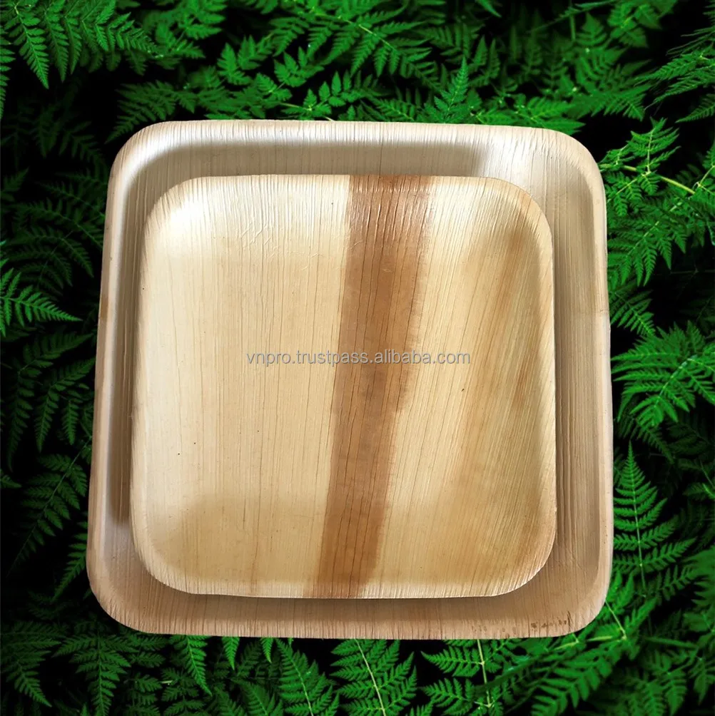 Vietnam Hot Product Amazon Premium Quality Disposable Bio-Degradable Areca Palm Leaf Sheath Plates and Bowls
