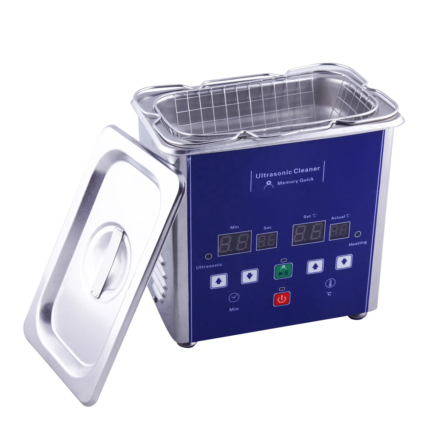 Eumax высокое качество низкий уровень шума сенсорные клавиши большой светодиодный дисплей Нержавеющая сталь 304 бак 40 кГц/50 Вт преобразователь 0.7L ультразвуковой очиститель