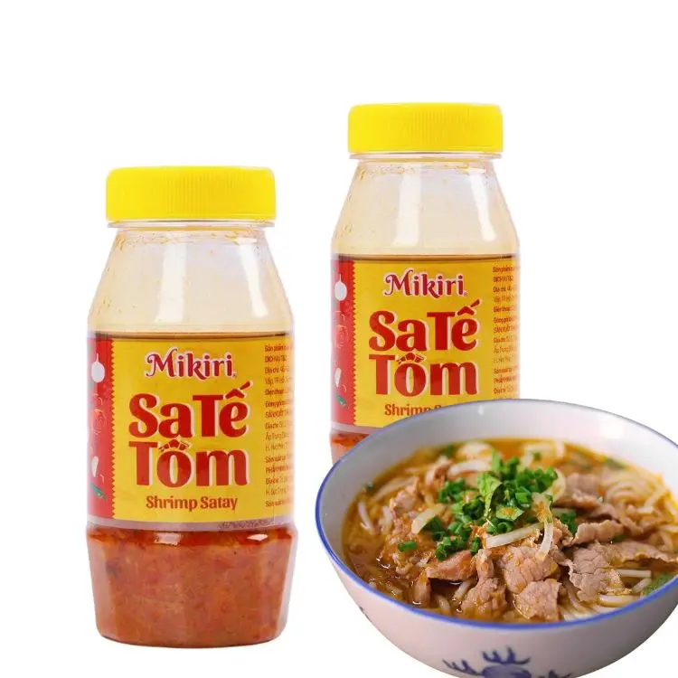 Shrimp satay 90g ingredients 5% shrimp, chili Used as a dipping sauce with Quang Noodles, Bun Bo, Pho, Chewy Noodles, Vermicelli