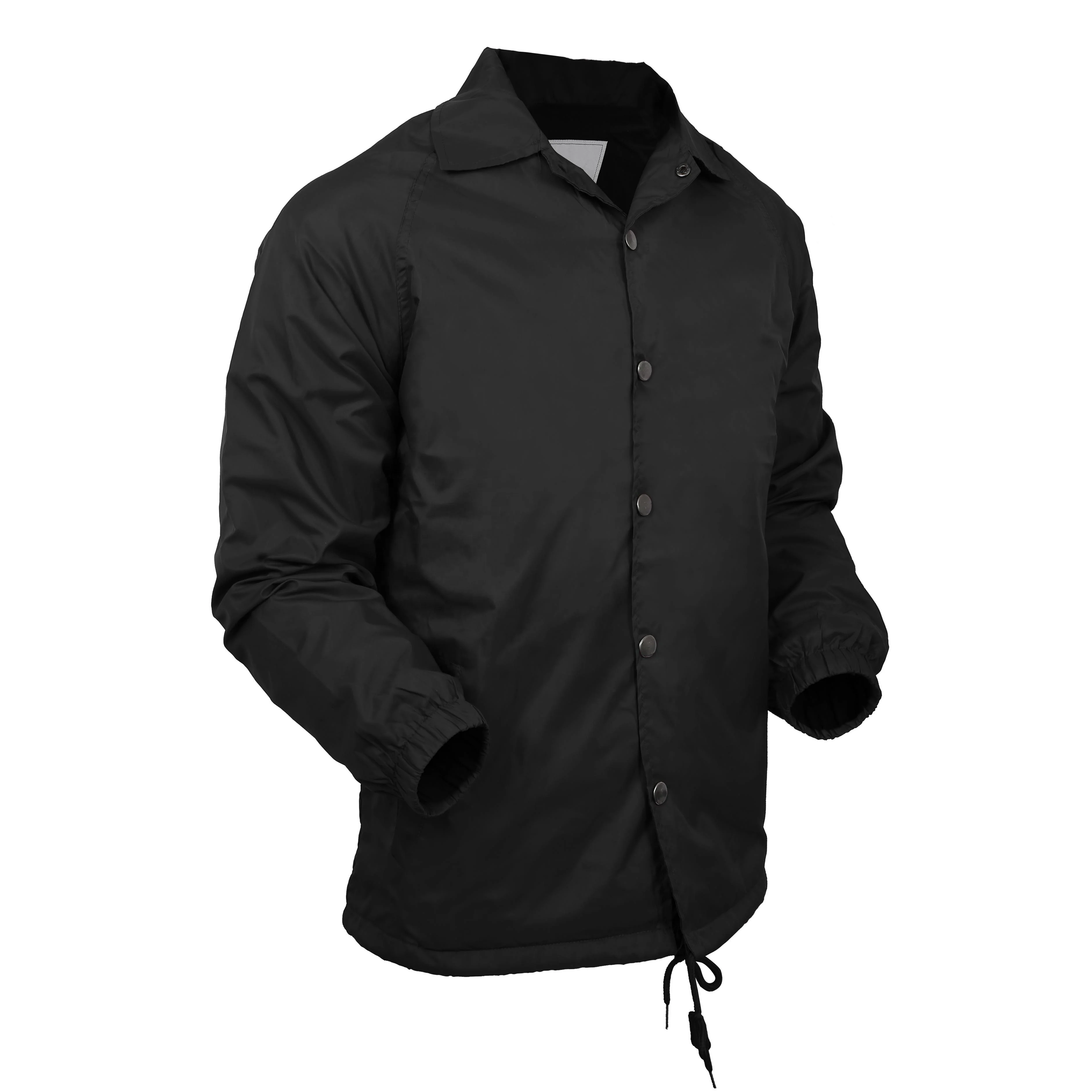 OEM Garment manufacturer Plain Customs Nylon Lined Padding Coaches jacket custom printed lightly padded canvas mens jacket