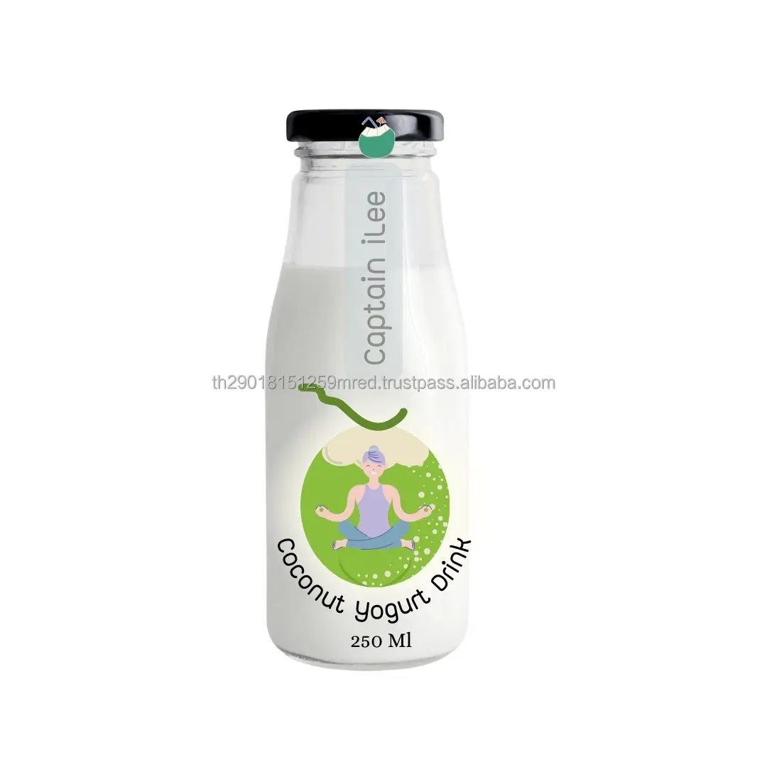 Coconut Yogurt Drink  with Strawberry Fermented from Plant-Based Sterilized Products Type and Flavored Processing