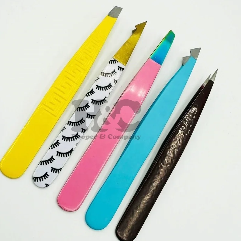 Профессиональный пинцет для бровей из нержавеющей стали выщипывания волос