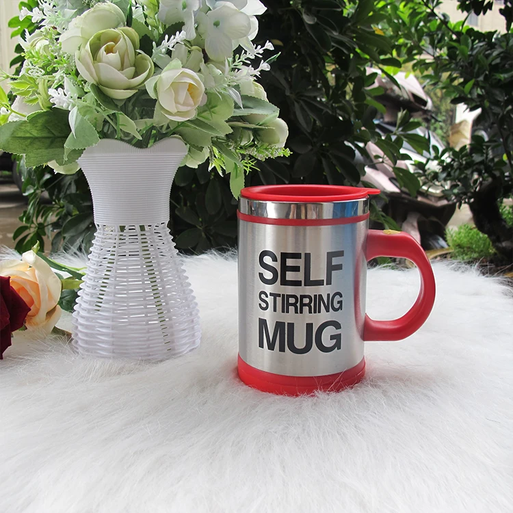 High Quality Customized Heating Portable Hot Self Mug Drinking Automatic Stirring Coffee Cup