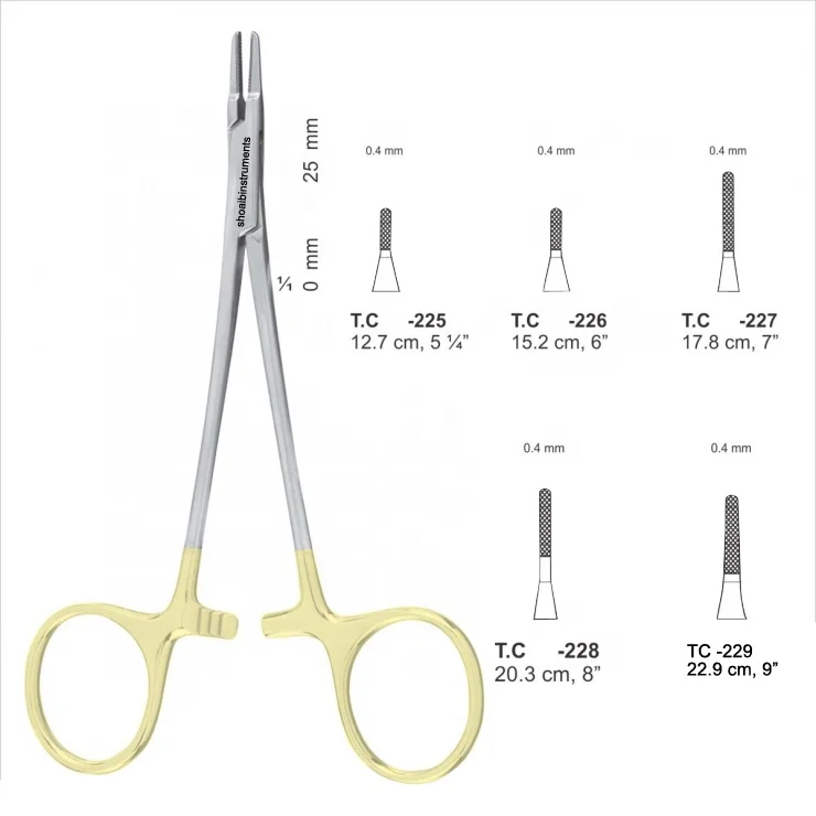 Игольчатый держатель TC Ryder 4 5 карбид вольфрама немецкая хирургическая сосудистая нержавеющая сталь