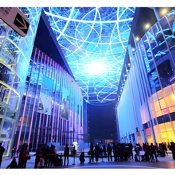 Sky Led Screens 3D Hologram Display Projection Video Content Animation Source Projector Screen Sky Indoor For Malls And Museums