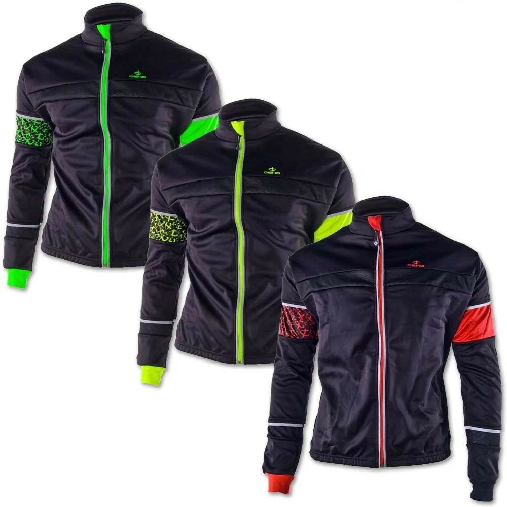 DEKO KOLUN Bicycle Jacket Softshell Cycling Winter Jacket Fleece Windproof Top