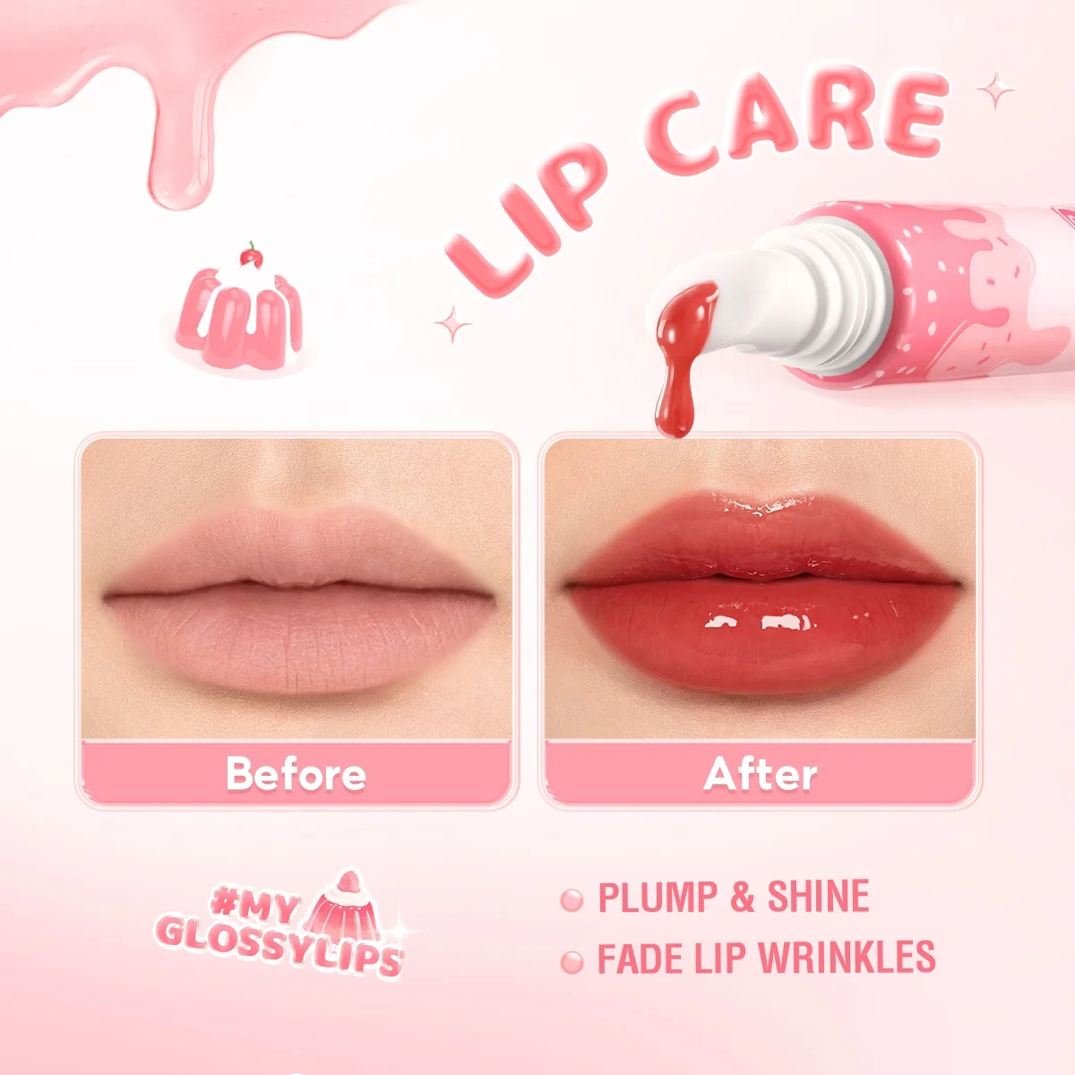 PINKFLASH PF-L17 Make up Lip Gloss Wholesale Liquid Lip Gloss Jelly Lip Stain