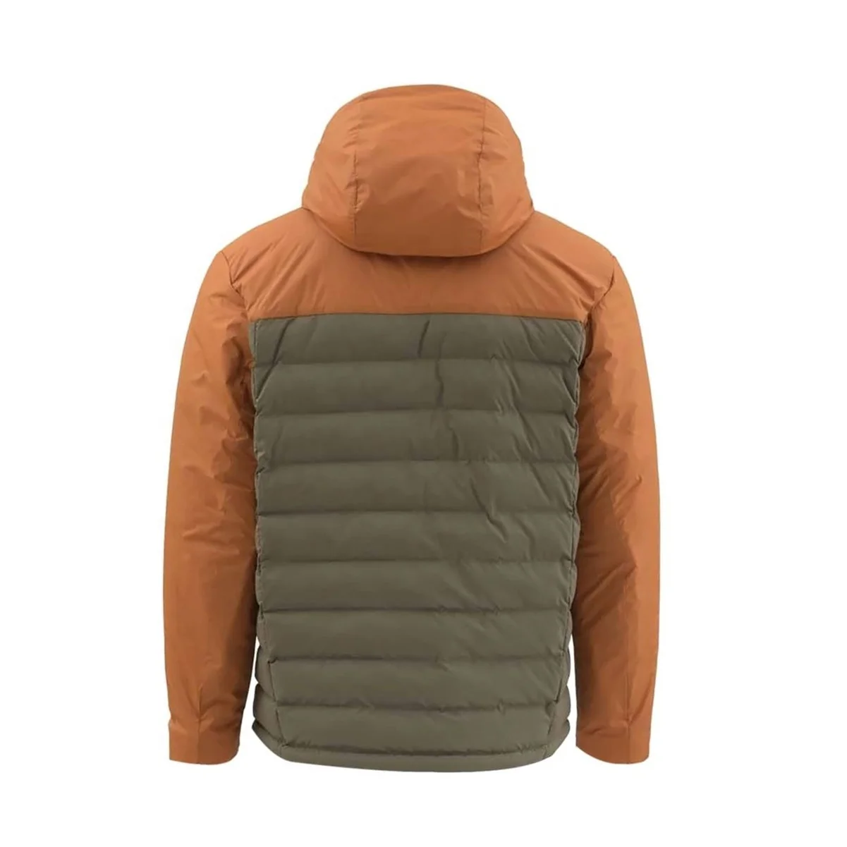 Custom winter warm two tone color block padded bubble down puffer jacket for men