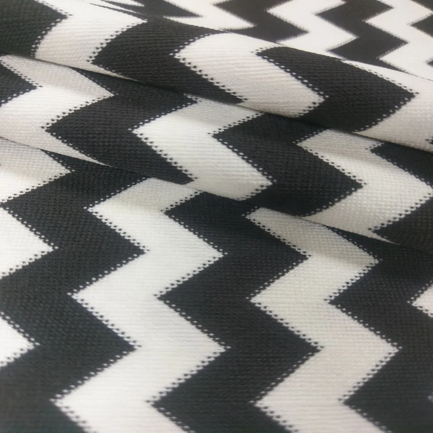 Jacquard stripe warp knit fabric polyester nylon stretch fabric for swimwear #TJNT-2024
