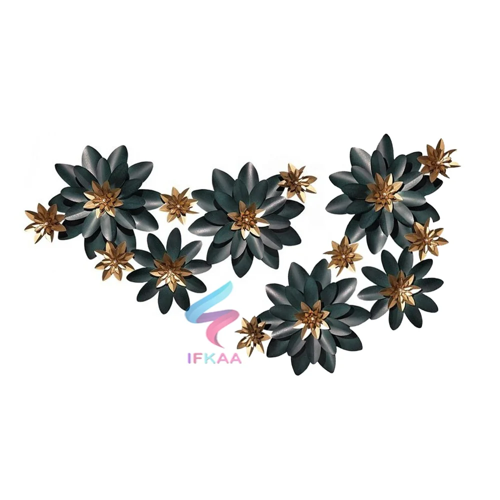 Medium size flower Shape handcrafted Metal Wall Art for Living Room decoration